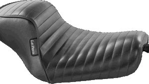 LE PERA Sprocket Solo Seat - Pleated - Black - XL '04-'23