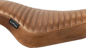 LE PERA Streaker Solo Seat - Pleated - Brown - XL '04-'23