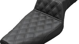 SADDLEMEN Step-Up Seat - Full Lattice Stitch - Black - XL