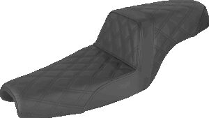 SADDLEMEN Step-Up Seat - Full Lattice Stitch - Black - XL