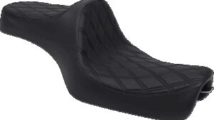 DRAG SPECIALTIES SEATS Predator III Seat - Double Diamond - Black Stitching - 'XL 04-'22