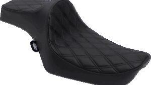 DRAG SPECIALTIES SEATS Predator III Seat - Double Diamond - Black Stitching - XL '82-'03