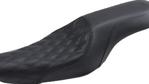 SADDLEMEN Profiler Seat - Front Lattice/Rear Smooth - Black - XL