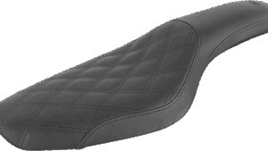 SADDLEMEN Profiler Seat - Front Lattice/Rear Smooth - Black - XL