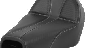 SADDLEMEN Dominator Seat - Black w/ Silver Stitching - XL '04-'22