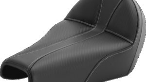 SADDLEMEN Dominator Seat - Black w/ Silver Stitching - XL '04-'22