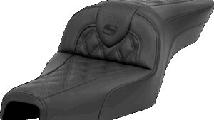 SADDLEMEN Roadsofa™ Seat - without Backrest - Lattice Stitch - XL '04-'22
