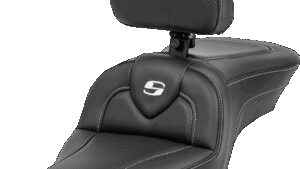 SADDLEMEN Roadsofa™ Seat - with Backrest - Carbon Fiber - XL '04-'22