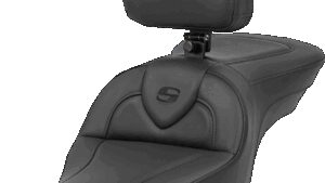 SADDLEMEN Roadsofa™ Seat - with Backrest - Black - XL '04-'22