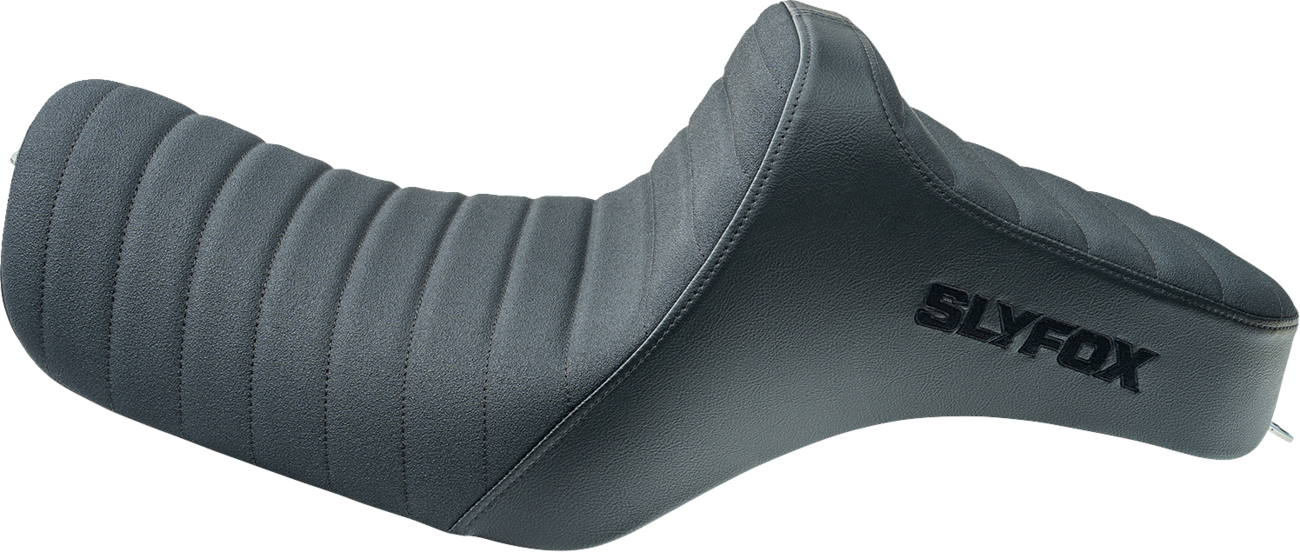 SLYFOX High Noon Seat - Vinyl - Classic Stitch - Black Logo - Black Stitch - XL '04-'22