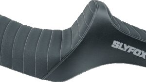 SLYFOX High Noon Seat - Vinyl - Classic Stitch - Silver Logo - Silver Stitch - XL '04-'22