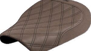SADDLEMEN Solo Seat - Lattice Stitch - Brown - Sportster S '21-'25