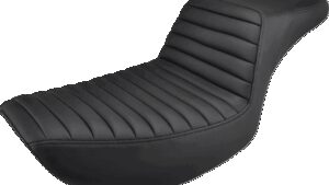 SADDLEMEN Step-Up Seat - Front Tuck-n-Roll - Black - FXR