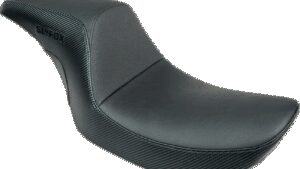 SLYFOX Drifter Seat - Black Logo - Black Vinyl - Smooth - FXR '82-'00