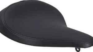 DRAG SPECIALTIES SEATS Seat - Spring Solo - Large - Black Solar-Reflective Leather - Smooth