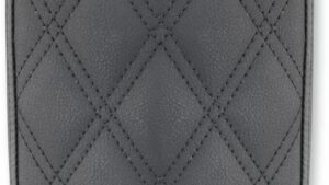 SADDLEMEN Detachable Pillion Pad - Lattice Stitched - Black