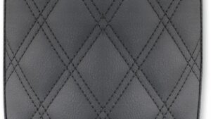 SADDLEMEN Detachable Pillion Pad - Lattice Stitched - Black