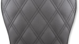 SADDLEMEN Detachable Pillion Pad - Lattice Stitched - Black