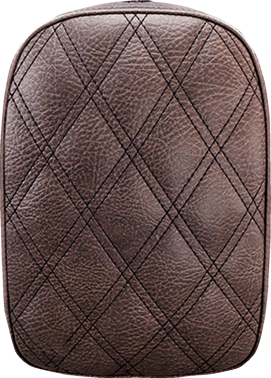 SADDLEMEN Detachable Pillion Pad - Lattice Stitched - Brown