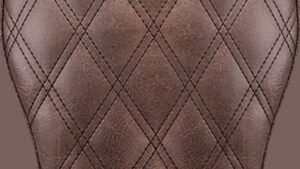 SADDLEMEN Detachable Pillion Pad - Lattice Stitched - Brown