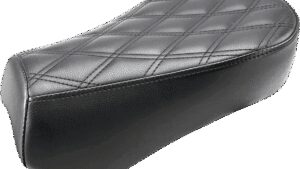 SADDLEMEN Renegade Pillion Pad - Lattice Stitched - Black - Scout Bobber/Rogue '18-'24
