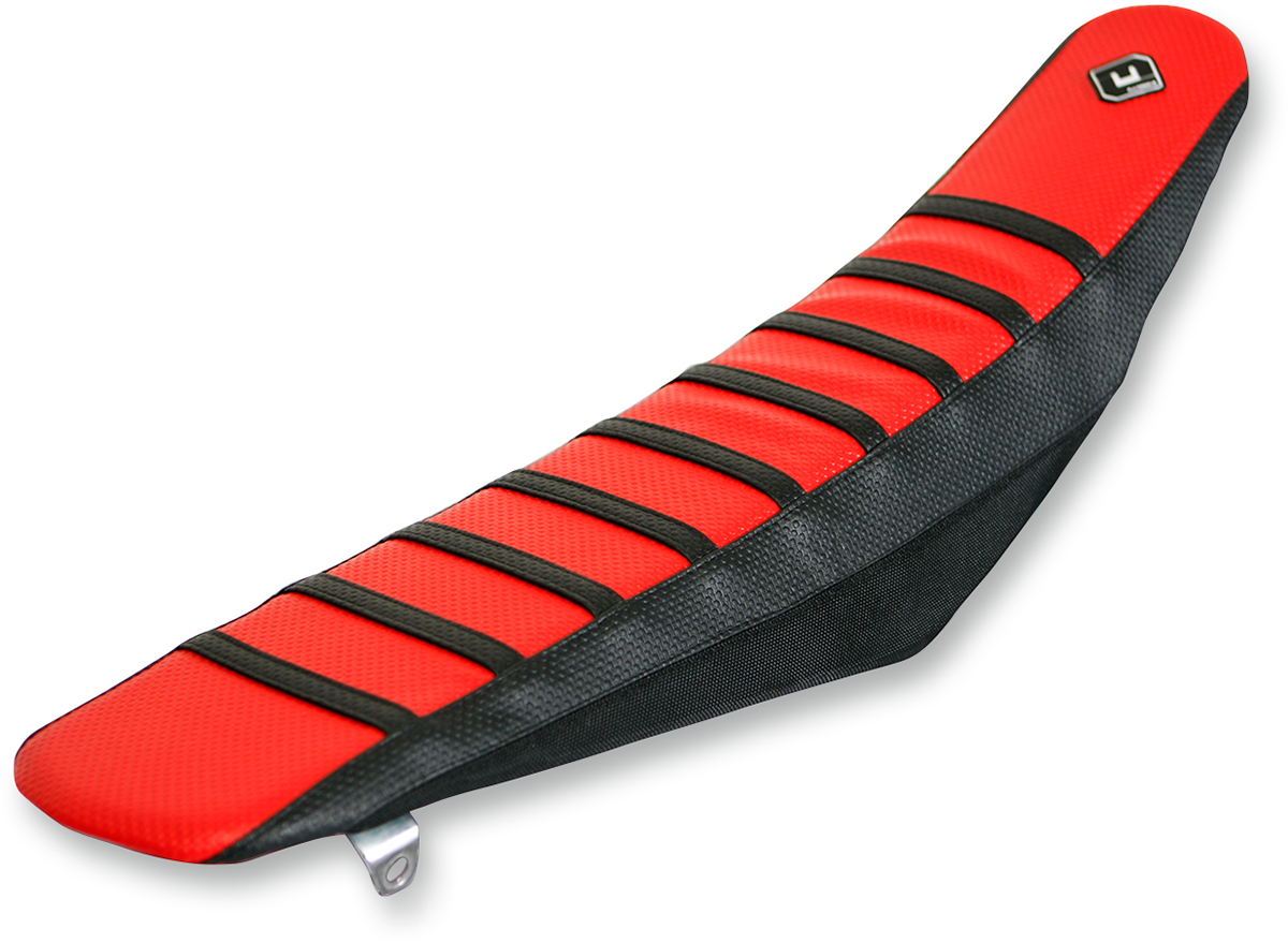 FLU DESIGNS INC. Pro Rib Seat Cover - Red/Black - CRF '09-'13