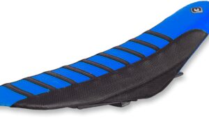 FLU DESIGNS INC. Pro Rib Seat Cover - Blue/Black - YZ '14-'22