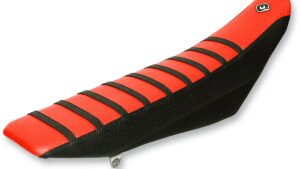 FLU DESIGNS INC. Pro Rib Seat Cover - Red/Black