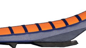 FLU DESIGNS INC. Pro Rib Seat Cover - Orange/Black