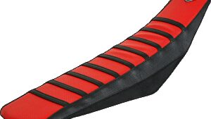 FLU DESIGNS INC. Pro Rib Seat Cover - Red/Black - CRF '17-'21