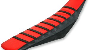 FLU DESIGNS INC. Pro Rib Seat Cover - Red/Black - CRF 150R '07-'19