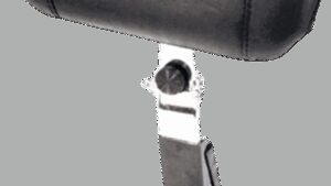 MUSTANG Driver Backrest Kit - Smooth - Black - Studded