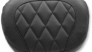 MUSTANG Sissy Bar Pad - Large - Black - Diamond - FXS/FLS '11-'17