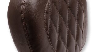 MUSTANG Sissy Bar Pad - Standard - Brown - Diamond - FXS/FLS '11-'17