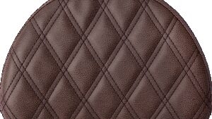 SADDLEMEN Sissy Bar Pad - Lattice Stitched - Brown