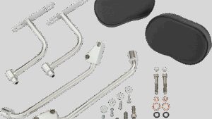 SHOW CHROME Deluxe Armrest - Passenger - Black - Indian