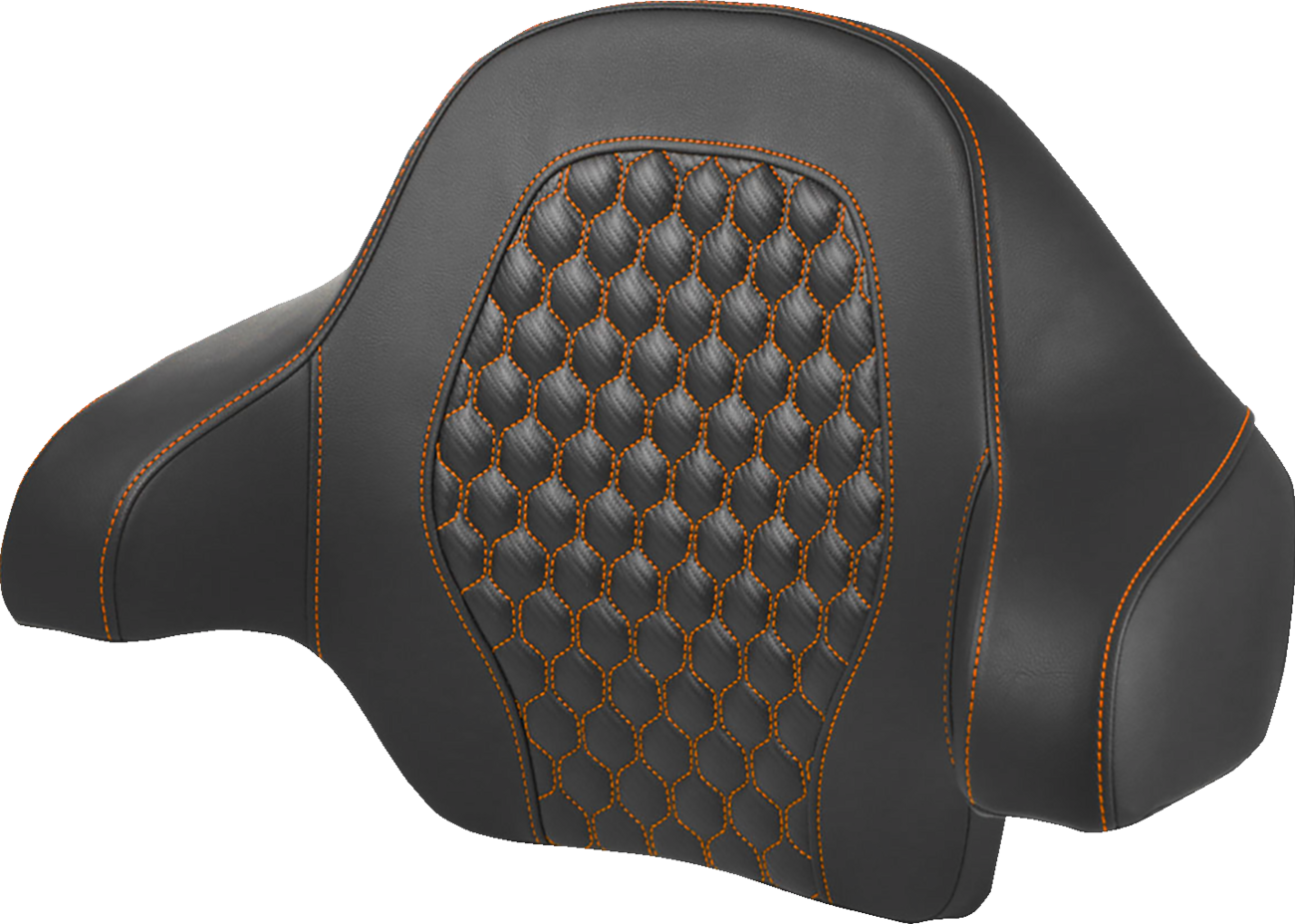 SADDLEMEN TOUR PACK BACKREST PAD HC ORANGE - Image 2