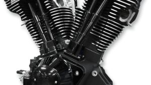 S&S CYCLE V111 Long-Block Engine - Black Edition - '84-'99 Custom Chasis w/Alternator Style Primary