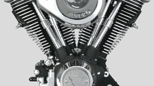 S&S CYCLE V80 Series Engine - Wrinkle Black - Custom Frame | Evolution Big Twin