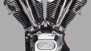 S&S CYCLE T143 Long Block Engine - Wrinkle Black and Chrome - Touring | Dyna