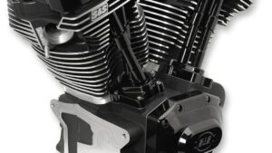 S&S CYCLE T124 Long Block Engine - Black - FXD | FXDWG