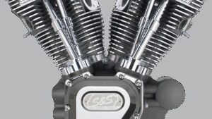 S&S CYCLE T124 Long Block Engine- Stone Gray - Touring