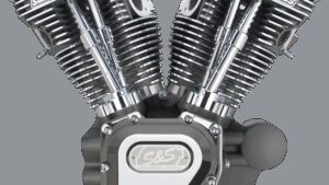 S&S CYCLE T124 Long Block Engine - Stone Gray - Touring