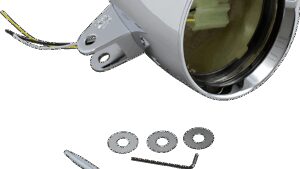 HEADWINDS 4 1/2" Headlight Housing - Chrome - Concours Rocket Smooth