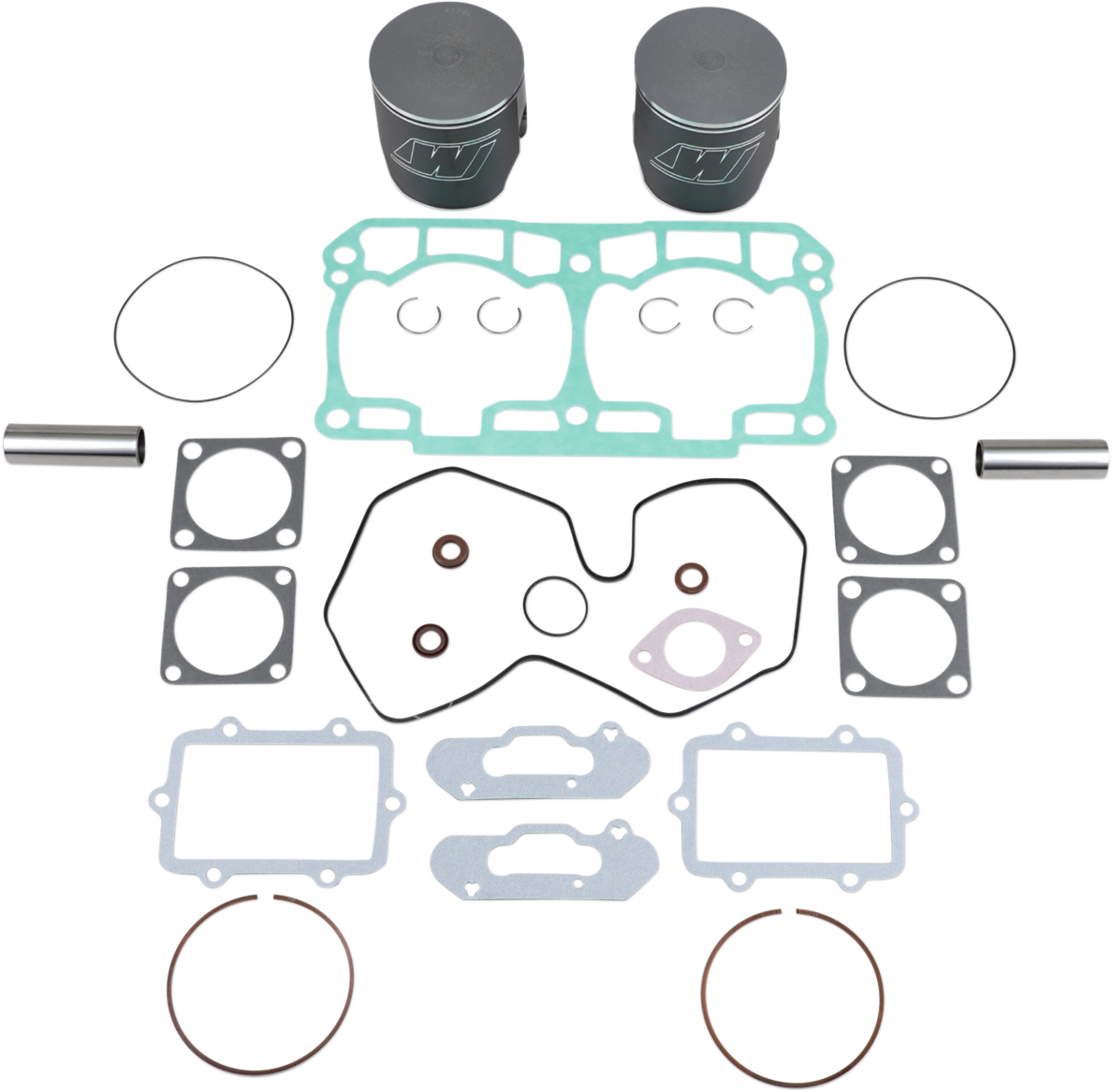 WISECO Piston Kit with Gaskets - 82.00 mm - 800R PTEK Engine Type - Ski-Doo