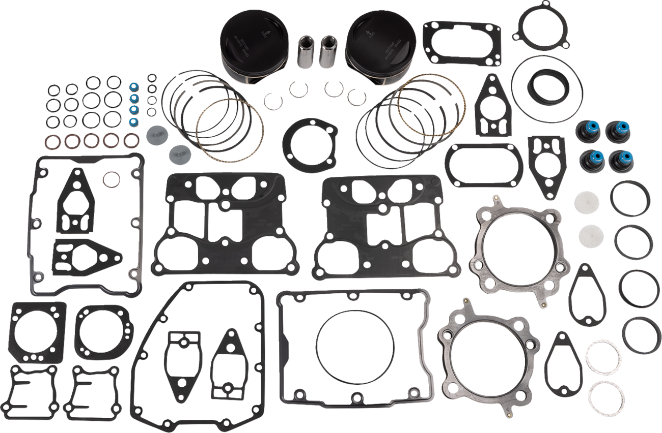 WISECO Piston Kit with Gaskets - Standard - Twin Cam 88"/96"/103" Bored to 1746 cc (106 Cubic Inch)