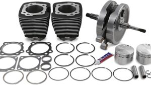 S&S CYCLE 96" Sidewinder® - 3.625" Big Bore - Stroker Kit - Wrinkle Black - Evolution Big Twin