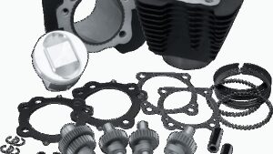 S&S CYCLE Hooligan Kit - 1200 cc to 1250 cc - Wrinkle Black - Sportster