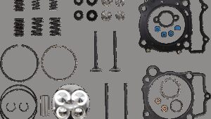 KIBBLEWHITE Top End Kit - Black Diamond™ Valves with Piston Kit - Yamaha YZ250F