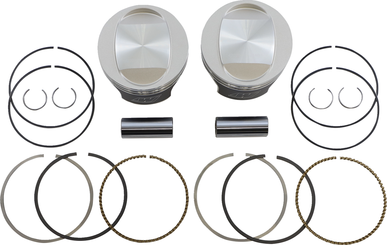 WISECO Tracker™ Series Piston Kit - 3.875" - 88 Cubic Inch Bored to 95 Cubic Inch - Standard - Twin Cam